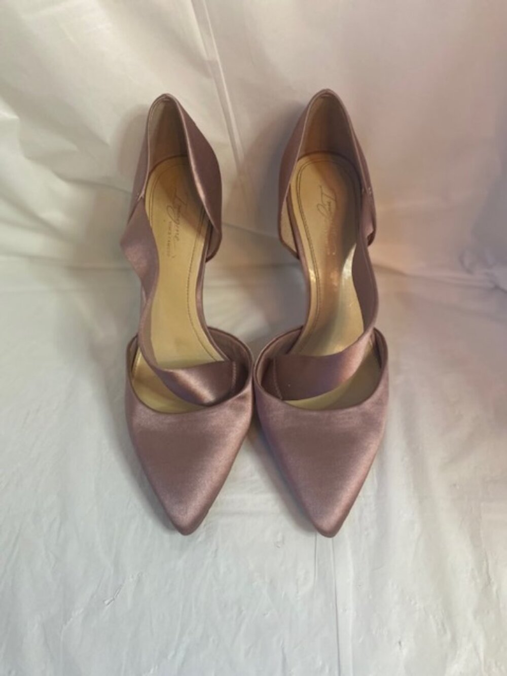 Imagine Vince Camuto OYA Cross Strap Pump in Rose Satin, Women's Size 8M